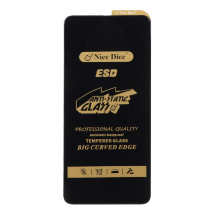 محافظ صفحه نمایش شیشه ای Full Cover ESD Anti Static - Nice Dice مدل Xiaomi Redmi Note 12S / Redmi Note 11 4G / Redmi Note 11S / Redmi Note 10 4G / Redmi Note 10S / Poco M5S / Poco M4 Pro 4G