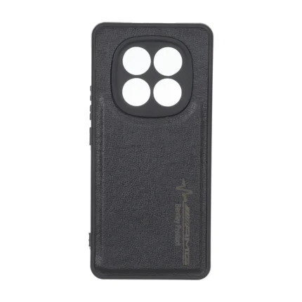 قاب طرح چرم AMG محافظ لنزدار Xiaomi Redmi Note 15 / Poco M8 5G - مشکی