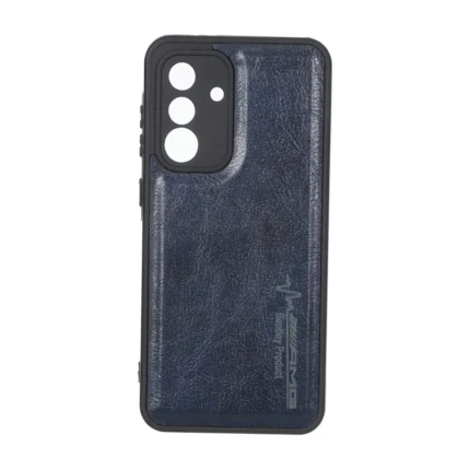 قاب طرح چرم AMG محافظ لنزدار Samsung Galaxy A37 - سرمه ای