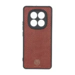 قاب طرح چرم حصیری Golden lion مدل Xiaomi Redmi Note 15 / Poco M8 5G - قهوه ای