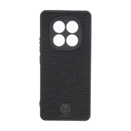 قاب طرح چرم حصیری Golden lion مدل Xiaomi Redmi Note 15 / Poco M8 5G - مشکی
