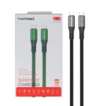 کابل شارژ فست TwinMax Type-C To Type-C مدل M-15 65W - خاکستری - MMX
