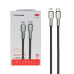 کابل شارژ فست TwinMax Type-C to Lightning مدل M-24 27W - مشکی نقره ای - MMX