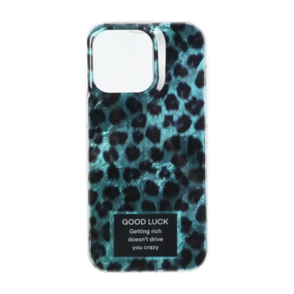 قاب اطلسی دور ژله ای پلنگی Apple iPhone 15 Pro Max - طرح 204