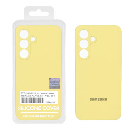 قاب سیلیکونی پاک کنی اورجینال Master Quality مدل Samsung Galaxy S25 FE - لیمویی (پک دار)