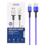 کابل شارژ کنفی 1.1 متری فست Shoosh Type-C مدل SH120C - آبی - SMO