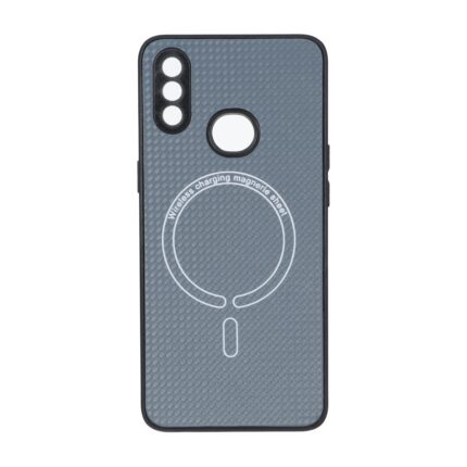 قاب کربنی طرح Magnetic محافظ لنزدار Samsung Galaxy A10s - خاکستری