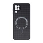 قاب کربنی طرح Magnetic محافظ لنزدار Samsung Galaxy A12 / M12 / F12 - مشکی