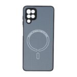 قاب کربنی طرح Magnetic محافظ لنزدار Samsung Galaxy A12 / M12 / F12 - خاکستری