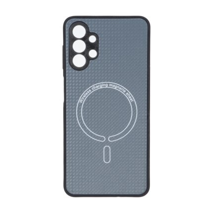 قاب کربنی طرح Magnetic محافظ لنزدار Samsung Galaxy A13 4G - خاکستری