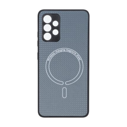 قاب کربنی طرح Magnetic محافظ لنزدار Samsung Galaxy A32 4G - خاکستری
