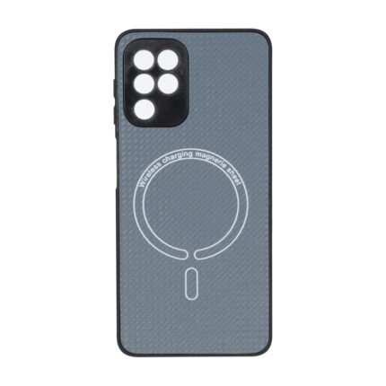 قاب کربنی طرح Magnetic محافظ لنزدار Samsung Galaxy A22 4G / M22 / M32 4G / F22 - خاکستری