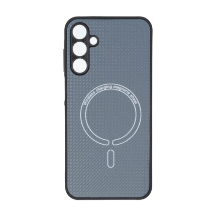 قاب کربنی طرح Magnetic محافظ لنزدار Samsung Galaxy A15 - خاکستری