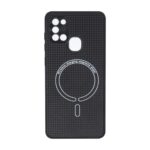 قاب کربنی طرح Magnetic محافظ لنزدار Samsung Galaxy A21s - مشکی