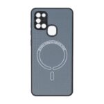 قاب کربنی طرح Magnetic محافظ لنزدار Samsung Galaxy A21s - خاکستری