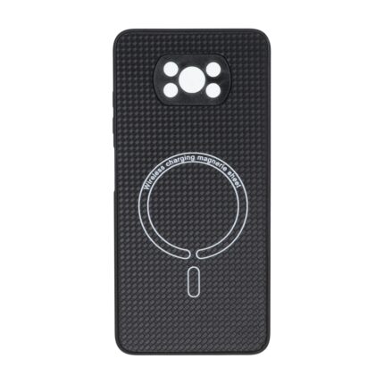 قاب کربنی طرح Magnetic محافظ لنزدار Xiaomi Poco X3 / Poco X3 Pro / Poco X3 NFC - مشکی