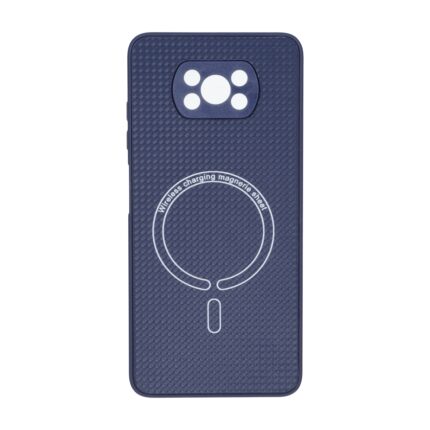 قاب کربنی طرح Magnetic محافظ لنزدار Xiaomi Poco X3 / Poco X3 Pro / Poco X3 NFC - سرمه ای