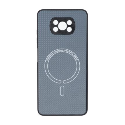 قاب کربنی طرح Magnetic محافظ لنزدار Xiaomi Poco X3 / Poco X3 Pro / Poco X3 NFC - خاکستری