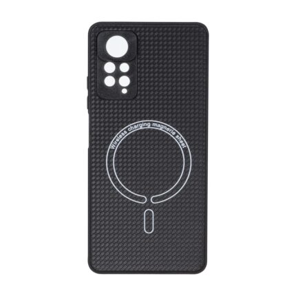 قاب کربنی طرح Magnetic محافظ لنزدار Xiaomi Redmi Note 12 Pro 4G / Redmi Note 11 Pro - مشکی