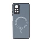 قاب کربنی طرح Magnetic محافظ لنزدار Xiaomi Redmi Note 12 Pro 4G / Redmi Note 11 Pro - خاکستری