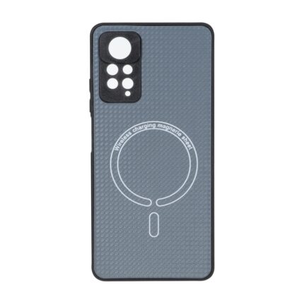 قاب کربنی طرح Magnetic محافظ لنزدار Xiaomi Redmi Note 12 Pro 4G / Redmi Note 11 Pro - خاکستری