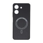قاب کربنی طرح Magnetic محافظ لنزدار Xiaomi Redmi 13C / Poco C65 - مشکی