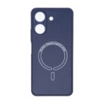قاب کربنی طرح Magnetic محافظ لنزدار Xiaomi Redmi 13C / Poco C65 - سرمه ای