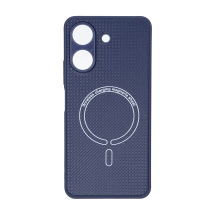 قاب کربنی طرح Magnetic محافظ لنزدار Xiaomi Redmi 13C / Poco C65 - سرمه ای