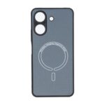 قاب کربنی طرح Magnetic محافظ لنزدار Xiaomi Redmi 13C / Poco C65 - خاکستری