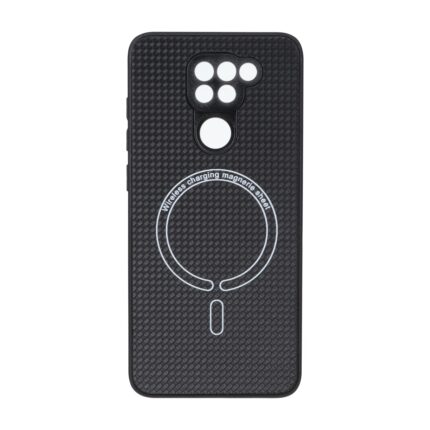 قاب کربنی طرح Magnetic محافظ لنزدار Xiaomi Redmi Note 9 / Redmi 10X 5G / Redmi 10X Pro 5G - مشکی