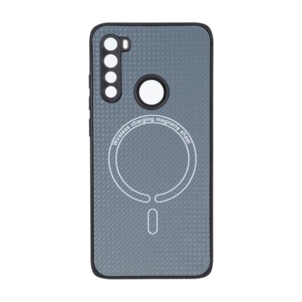 قاب کربنی طرح Magnetic محافظ لنزدار Xiaomi Redmi Note 8 - خاکستری