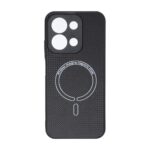 قاب کربنی طرح Magnetic محافظ لنزدار Xiaomi Redmi 15C / Poco C85 - مشکی