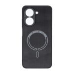 قاب کربنی طرح Magnetic محافظ لنزدار Xiaomi Redmi A5 / Poco C71 - مشکی