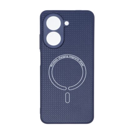 قاب کربنی طرح Magnetic محافظ لنزدار Xiaomi Redmi A5 / Poco C71 - سرمه ای