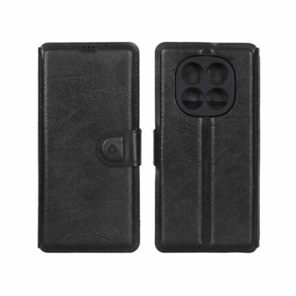کیف موبایل چرمی مگنتی محافظ لنزدار Xiaomi Redmi Note 15 / Poco M8 5G - مشکی