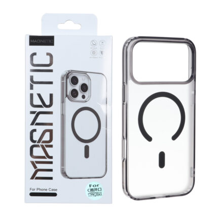 قاب اورجینال Magnetic Magsafe دور ژله ای Apple iPhone 17 Pro Max - مشکی - کد 1 (پک دار)