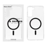 قاب اورجینال Magic Mask پشت سخت شفاف MagSafe دور ژله ای Samsung Galaxy S21 FE - مشکی (پک دار)