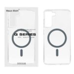 قاب اورجینال Magic Mask پشت سخت شفاف MagSafe دور ژله ای Samsung Galaxy S21 FE - خاکستری (پک دار)