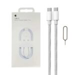 کابل شارژ آیفون 16 مدل MQKJ3ZM/A 60W - سفید - NZR