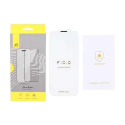 محافظ صفحه نمایش شیشه ای اورجینال بدون حاشیه Ultra Glass Ushield مدل Apple iPhone 13 / iPhone 13 Pro / iPhone 14 / 16e (پک دار)