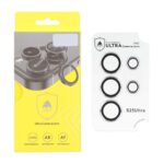 محافظ لنز رینگی اورجینال Ultra Camera Lens Ushield شابلون دار Samsung Galaxy S25 Ultra - نقره ای (پک دار)