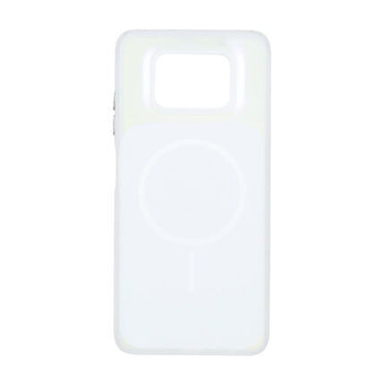 قاب هولوگرامی Funnyrich مستطیلی طرح مگ سیف Xiaomi Poco X3 / Poco X3 Pro / Poco X3 NFC - سفید