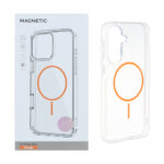 قاب اورجینال Magnetic دور ژله ای MagSafe مدل Samsung Galaxy A37 - نارنجی (پک دار)
