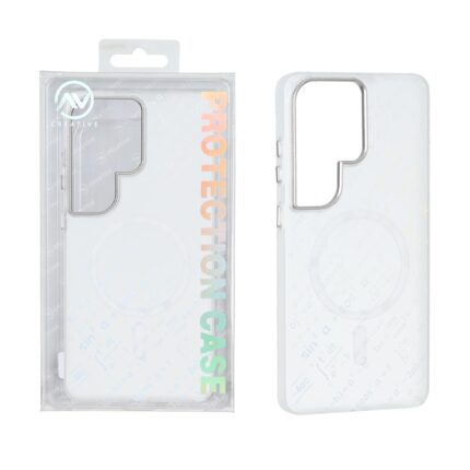 قاب اورجینال Av مات Magsafe طرح Formula لنز آلومینیومی Samsung Galaxy S26 Ultra - سفید (پک دار)