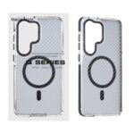 قاب اورجینال Q Series پشت کربن MagSafe مدل Samsung Galaxy S26 Ultra - مشکی (پک دار)