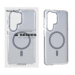قاب اورجینال Q Series پشت کربن MagSafe مدل Samsung Galaxy S26 Ultra - خاکستری (پک دار)
