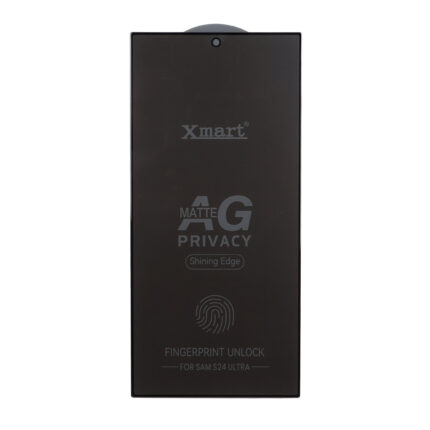 محافظ صفحه نمایش شیشه ای اورجینال Xmart - AG Matte Privacy مدل Samsung Galaxy S24 Ultra