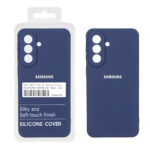 قاب نیو سیلیکون محافظ لنزدار RFF مدل Samsung Galaxy A57 - سرمه ای (پک دار)