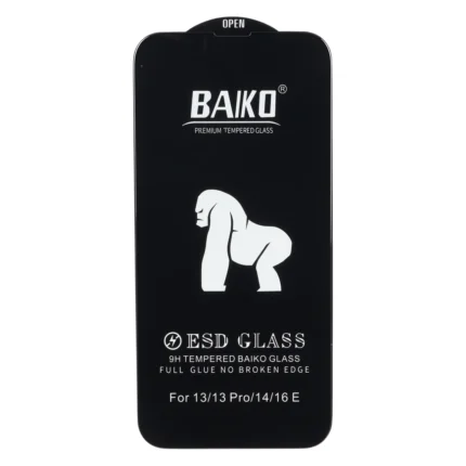 محافظ صفحه نمایش شیشه ای Anti Static - ESD Baiko مدل Apple iPhone 13 / iPhone 13 Pro / iPhone 14 / 16e