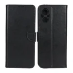 کیف چرمی موبایل مگنتی محافظ لنزدار KRF مدل Xiaomi Poco M5 - مشکی